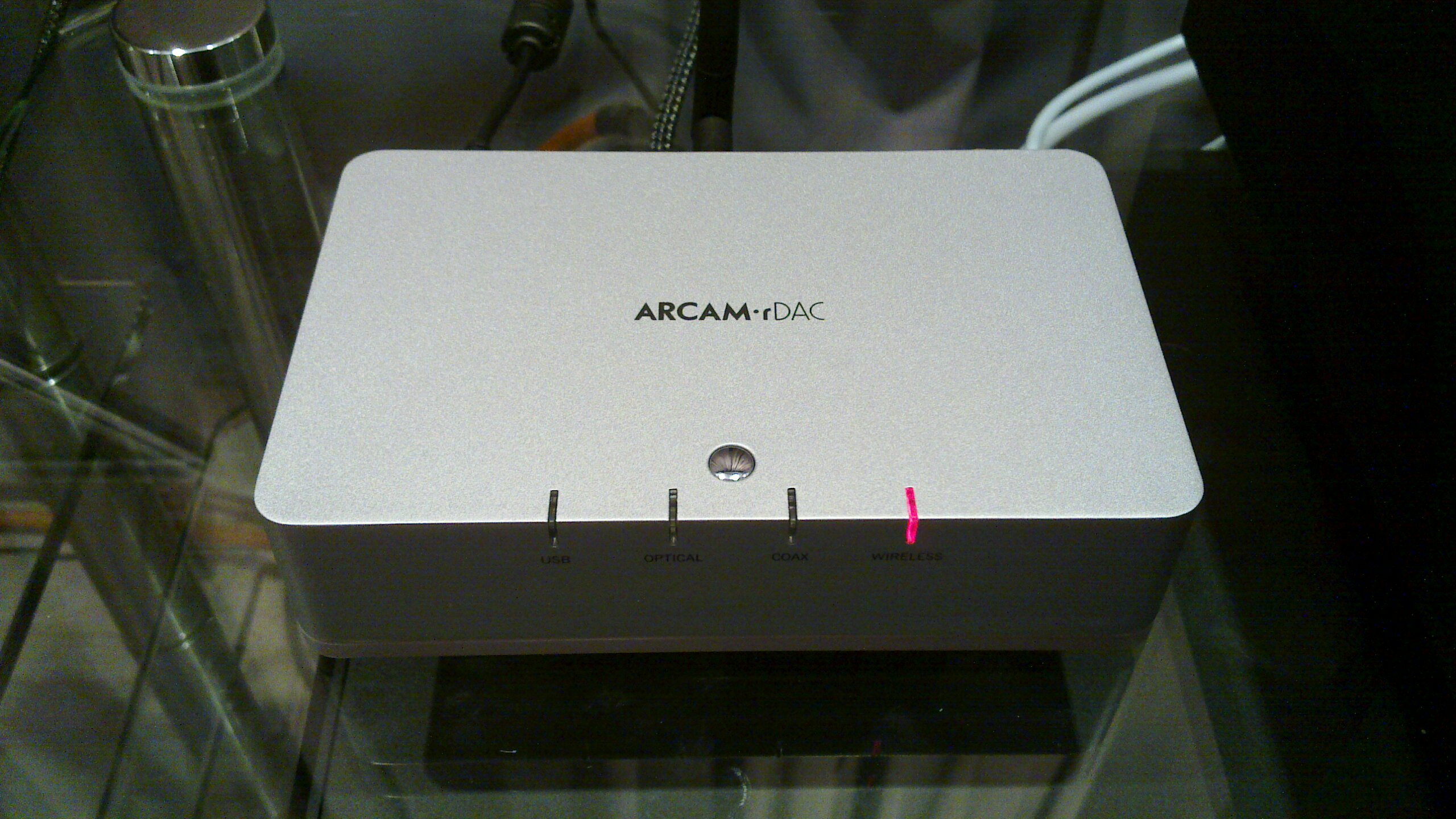 Close up of Arcam rDACkw in Silver